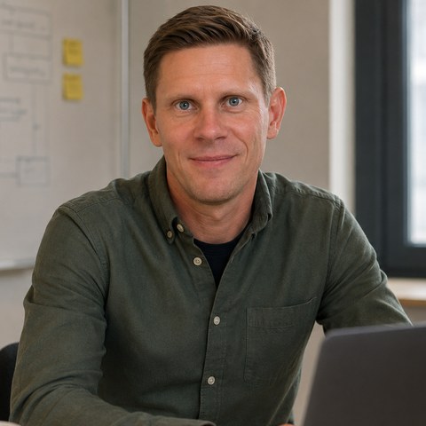 Porträtt av Christian Sjöström