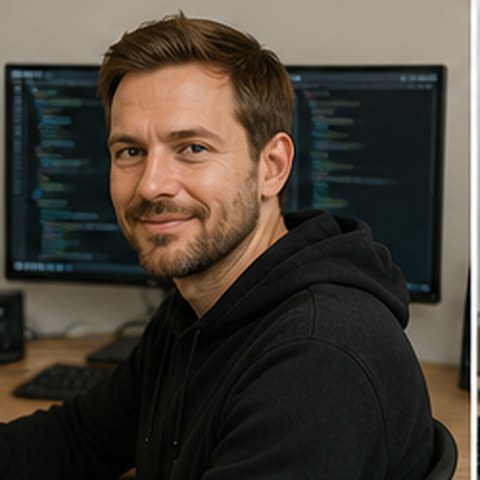 AI-genererat porträtt av Viktor Lind